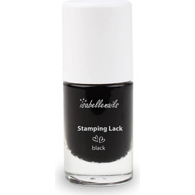 Isabellenails pečiatkovací lak čierny 7 ml