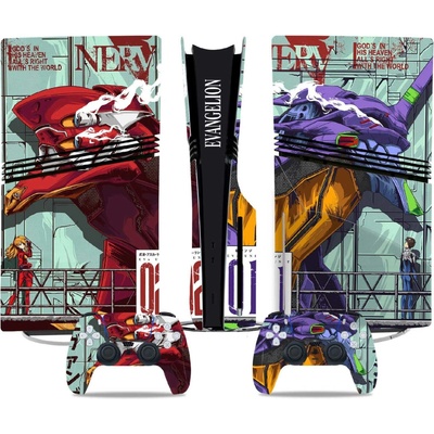 Polep na konzoli - PS5 SLIM diskovou verzi - Evangelion, TN-P5SDisc-0206