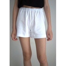 Pyžamové kraťasy biele