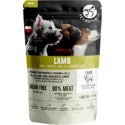 Pet Republic Пауч за Дребни Породи Кучета Агнешко