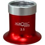 Horotec Лупа с очила Horotec MSA 00.031-3.5 в червен анодизиран алуминий x2.8
