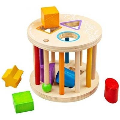 Bigjigs- Дървен търкалящ се сортер (BB096)