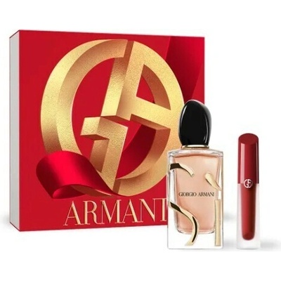 Giorgio Armani Sì Intense (2023) EDP 100 ml + rtěnka Lip Maestro Satin 4 ml