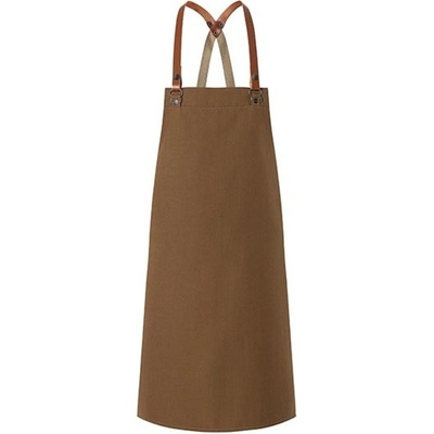 Karlowsky Gastro zástera s trakmi KY054 Cinnamon 70 x 85 cm