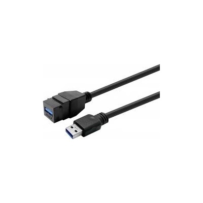 VivoLink Keystone Black USB3.0 A-Female to USB3.0 A-Male