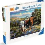 Ravensburger Пъзел Ravensburger от 500 части - Красиво семейство дългороги (12000826)