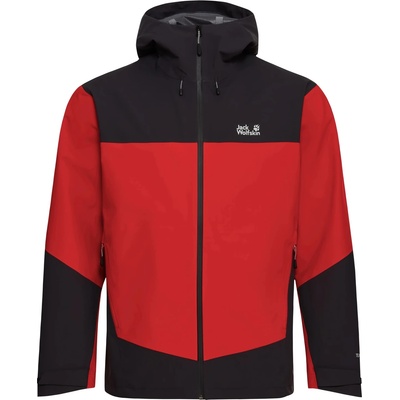 Jack Wolfskin Мъжко водоустойчиво яке Jack Wolfskin Rockpaw 3L Jacket Waterproof jacket - Siren Red (002-3851-0214)