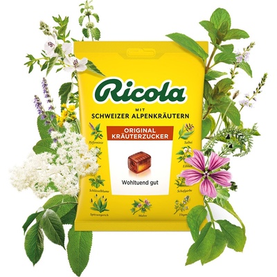 Ricola Original Krauter bylinné cukríky bez cukru 75 g