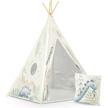 Nukido Индийска палатка Nukido с възглавница - Динозаври - Бежово, Зелено (TE740701)