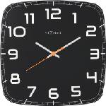 NeXtime Стенен часовник Classy Square черен (8816zw)