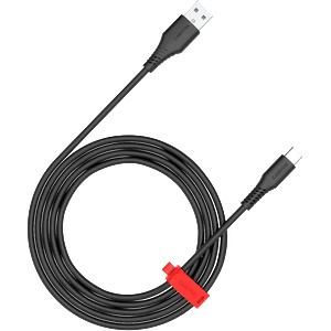 CANYON cable Onwire 18TP USB-A to USB-C 2m, 18W TPE 2m Black (CNS-AC18SC20B) - megamag