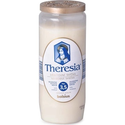 Bolsius Theresia kompozitní bílá 230 g