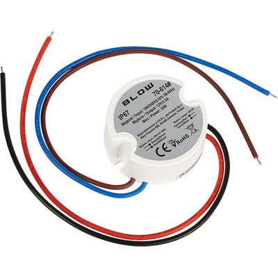 SOLEX Adaptér ku LED pásu AC/DC 30W 12V do krabičky IP67 33673