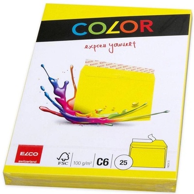 Elco Пощенски плик, C6, 114 х 162 mm, 100 g, прав капак със (1560120026)