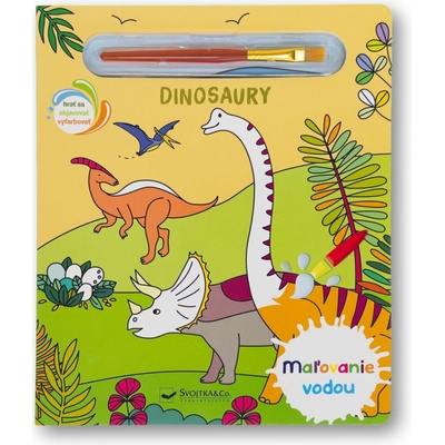 Maľovanie vodou Dinosauri