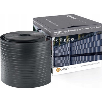 Stínící panelové pásy VYSOKÁ PEVNOST 1200 g/m2, antracit, 10x2,5 m, nařezané pruhy
