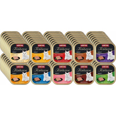 Animonda Feinsten mix základních příchutí 160 x 100g