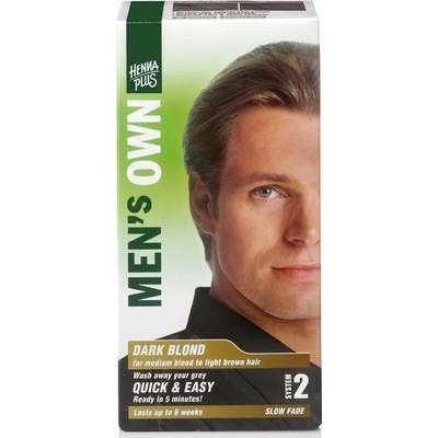 HennaPlus prírodná farba na vlasy pre mužov tmavá blond