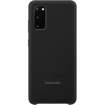 Samsung Оригинален Силиконов Калъф за SAMSUNG S20 Silicone Cover Case EF-PG980TBE, Черен (EF-PG980TBEGEU)