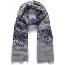 Luxusní šátek Wild Bird grey