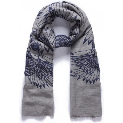 Luxusní šátek Wild Bird grey