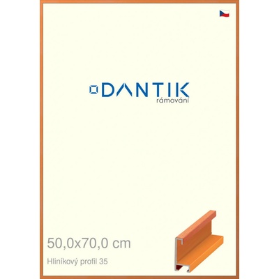 DANTIK rám na obraz 50 x 70 Dýha barevná oranžová