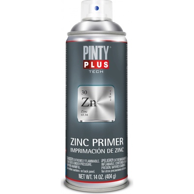 Pinty Plus Tech - zinkový základ v spreji - strieborný - 400 ml