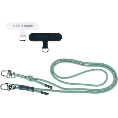 6mm šňůrka na telefon Mobile Origin Lanyard rope 82 - 163cm - zelená
