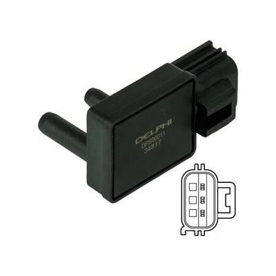 DELPHI Senzor, tlak výfukového plynu DPS00011