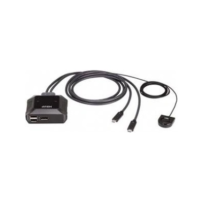 ATEN US3312 2-портов USB-C 4K DisplayPort KVM с дистанционно избиране