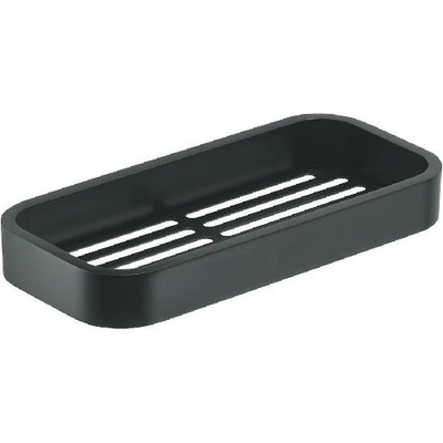 GEDY 321814 Smart polica do sprchy, 24,1 x 3 x 11,1 cm, čierna mat