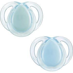 Tommee Tippee Ортодонтични залъгалки Tommee Tippee - Night Time, 0-6 м, 2 броя, сини (43338099) - baby