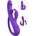 Sweet Smile Rabbit Vibrator with G-Spot/Anal Tickler Purple