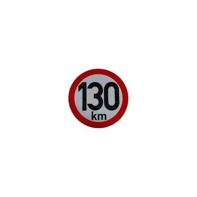 OSTATNÍ Samolepka omezení rychlosti 130 km, 150 mm, reflexní