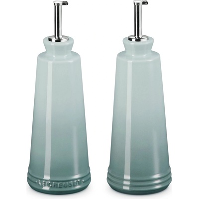 Le Creuset Дозатор за олио SIGNATURE 300 ml, комплект от 2 бр. , SEA SALT, керамика с глазура, Le Creuset (LECR80842307170003)