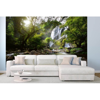 DIMEX ART Самозалепваща се флизелинова фототапета есенен водопад 375 x 250 см