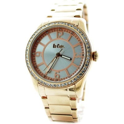 Lee Cooper Медно-златист дамски часовник с кристали Swarovski Lee Cooper LC-69L-F
