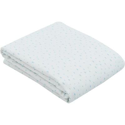KikkaBoo Лятно одеяло от муселин двупластово 100х100 см Dots Blue (31103010065)
