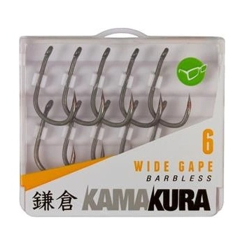 Korda Kamakura Wide Gape Barbless vel.4 10 ks