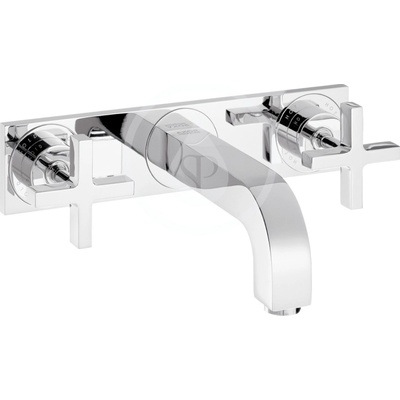 Hansgrohe Axor citterio Tříot. arm. s kríž. kohúty dlh. výtokom, 39144000