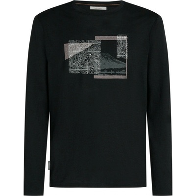 Icebreaker Men Merino 150 Tech Lite LS Tee Peak Balance čierna