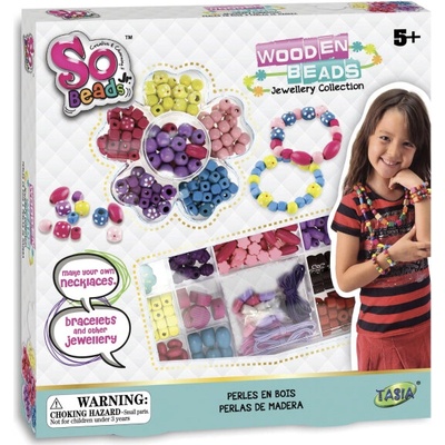 TASIA So Beads Výroba šperkov: Drevené korálky