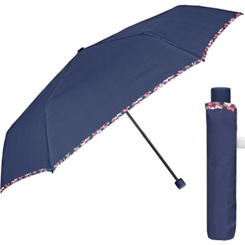 Дамски неавтоматичен Extra Slim чадър Perletti Time 26408, Тъмносин