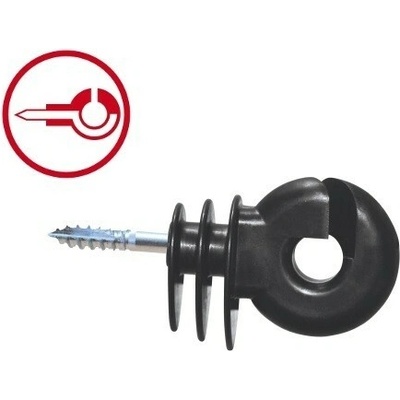 3263 Izolátor pro elektrický ohradník Easy Drill velký s průchozím vrutem 6 mm