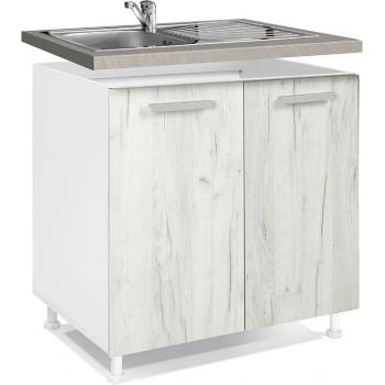 Matis Кухненски шкаф долен за мивка in d80 s снежен дъб