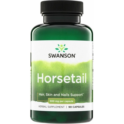 Swanson Přeslička Rolní Horsetail 500 mg 90 kapslí