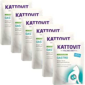 KATTOVIT Gastro паста за котки с пуйка + ориз 6 x 85 г