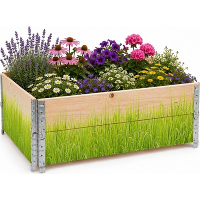 Aga Vyvýšený záhon 120x80x40 cm Tráva – Hledejceny.cz