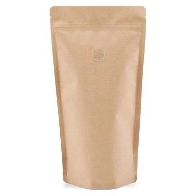 Doypack ZIP | hnědý mat | ventil obsah 250g (140 x 270 + 80 mm)