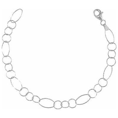 Infinitysilver stříbrný náramek oválky DC 210705220